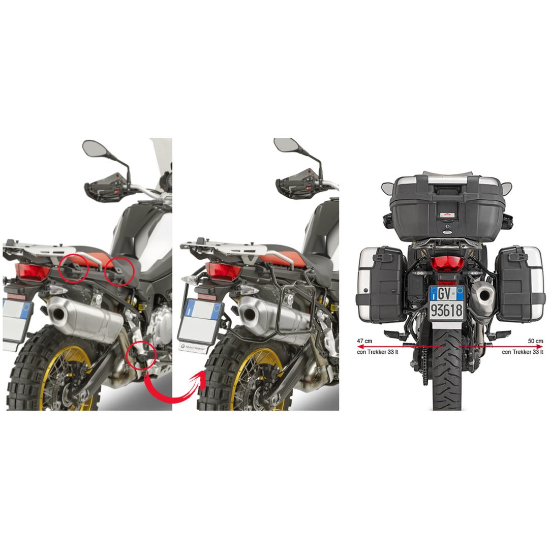 Side taskeholder PLR5127 Monokey Retro Fit Givi MONOKEY / RETRO FIT