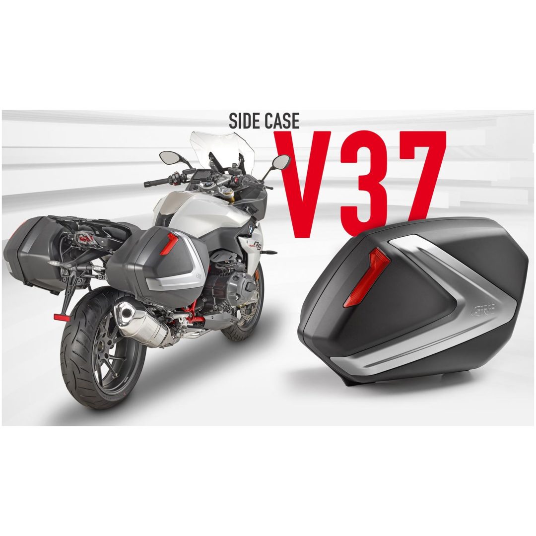 Side tasker V37N Rød Refleks Givi 37 liter per väska