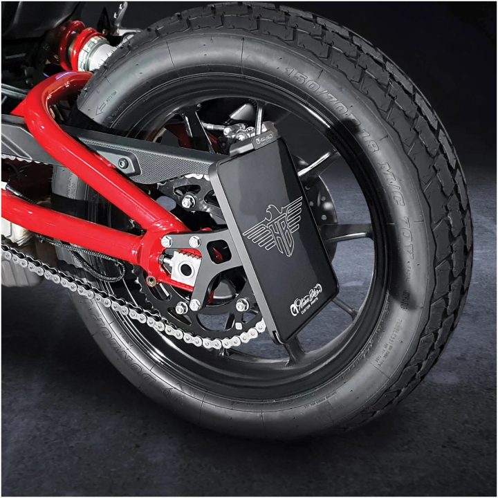 Sidemonteret nummerpladeholder Hvid/Sort HEINZ BIKES Baglygte/Nummerpladelys – billede 2