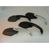 Sidespejl E-mærket Erstatning Sort/Mat Aluminium PARTS EUROPE