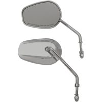 Sidespejl Oem-style Teardrop Sort Aluminium DRAG SPECIALTIES
