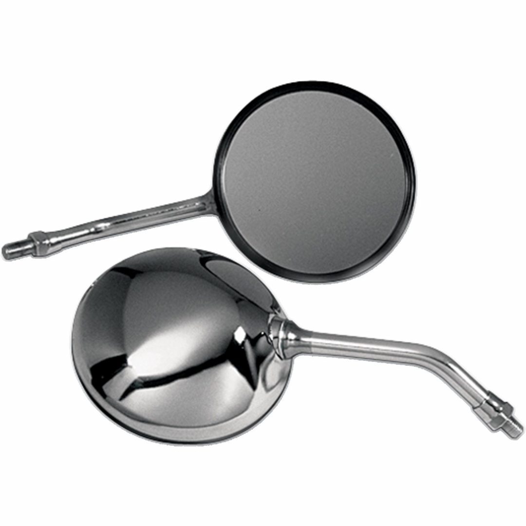 Sidespejl Rund Universal Chrome/Sølv Aluminium EMGO Spejl