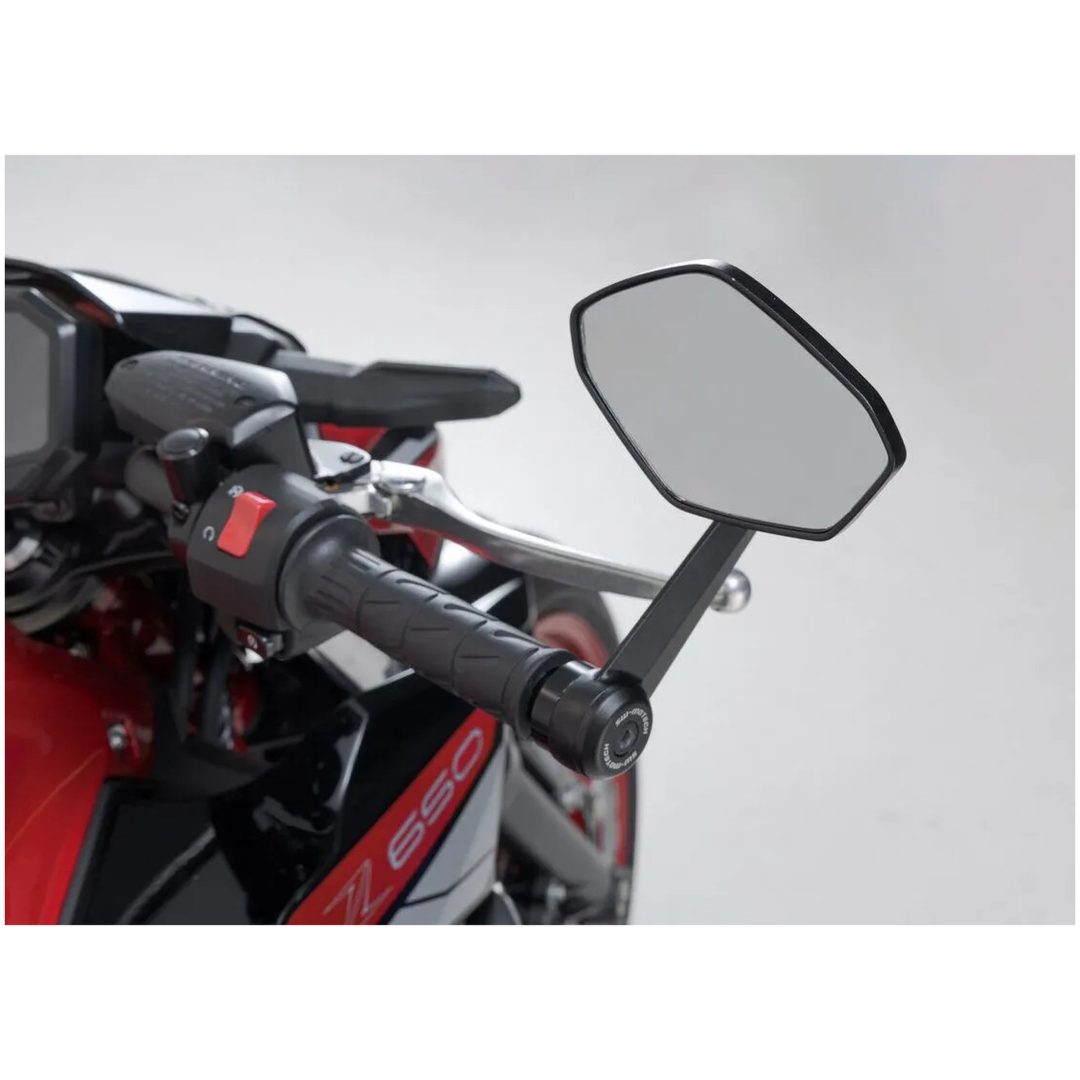 Sidespejl Styr Ende Anodiseret Sort SW-MOTECH – billede 2