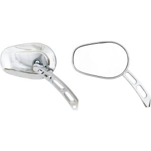 Sidespejl Thru-mount Krom/Poleret Billet Aluminium RIVCO PRODUCTS
