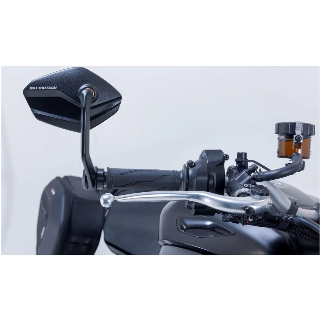 Sidespejl til styrender Anodiseret Sort SW-MOTECH – billede 3