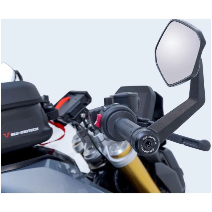 Sidespejl til styrender Anodiseret Sort SW-MOTECH – billede 7