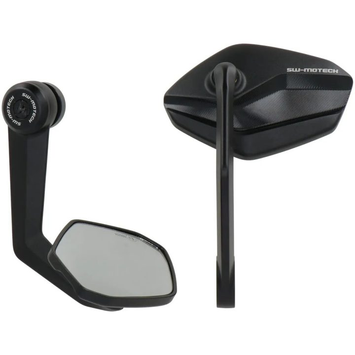 Sidespejl til styrender Anodiseret Sort SW-MOTECH – billede 4