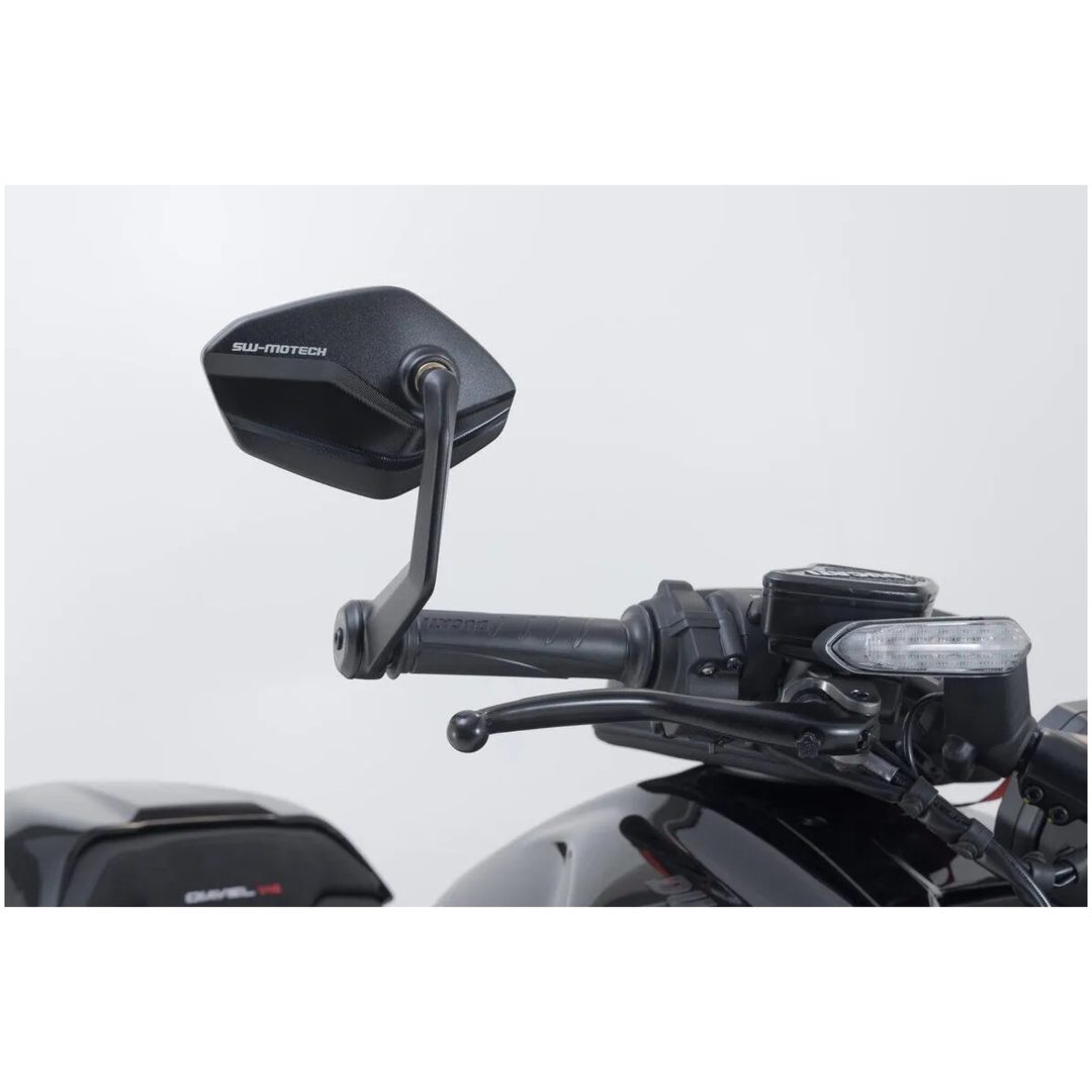 Sidespejl til styrender Anodiseret Sort SW-MOTECH – billede 5