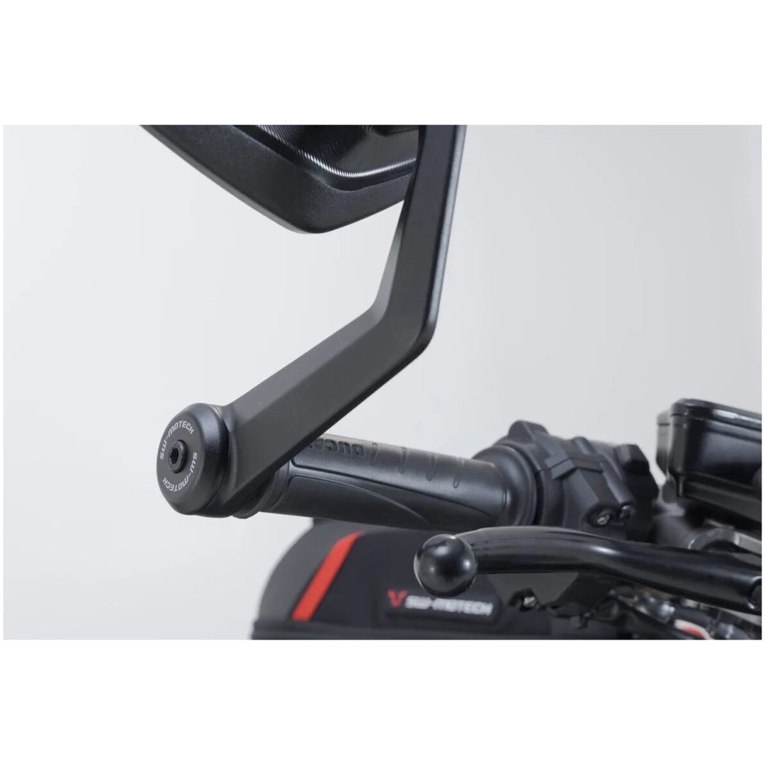 Sidespejl til styrender Anodiseret Sort SW-MOTECH – billede 6