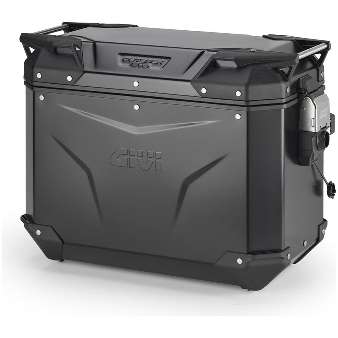 Sidetaske Trekker Outback EVO Black Line 44L Venstre Sort Givi 44 liter