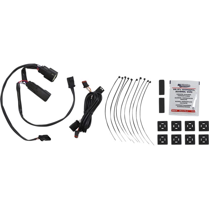 Sidetaskelås Dual Sbag Hnge Røgfarvet/Orange/Rød/Krom CUSTOM DYNAMICS Accentbelysning – billede 2