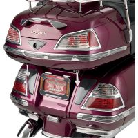 Sidetaskelister Led Trunk And Saddlebag Molding Insert Kit Klar/Rød/Krom SHOW CHROME