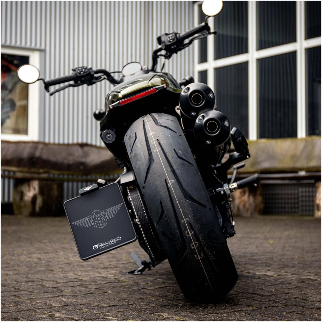 Sidevæg Tl Sport S Hvid/Sort HEINZ BIKES Nummerpladeholder – billede 4