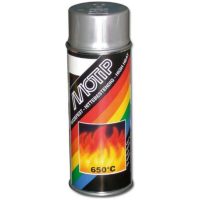 Silver Heat Resistant Lacquer - Spray 400ml MOTIP