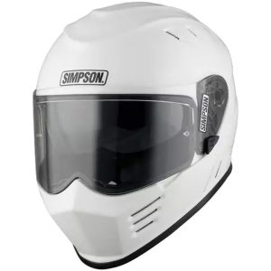 SIMPSON Hjälm Venom 06 solid gloss white, XXL