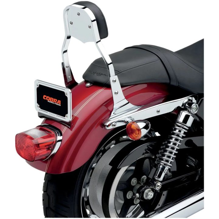 Sissy Bar Firkantet Inkl. Ryglæn Stål COBRA 152 mm (6") x 127 mm (5") – billede 2