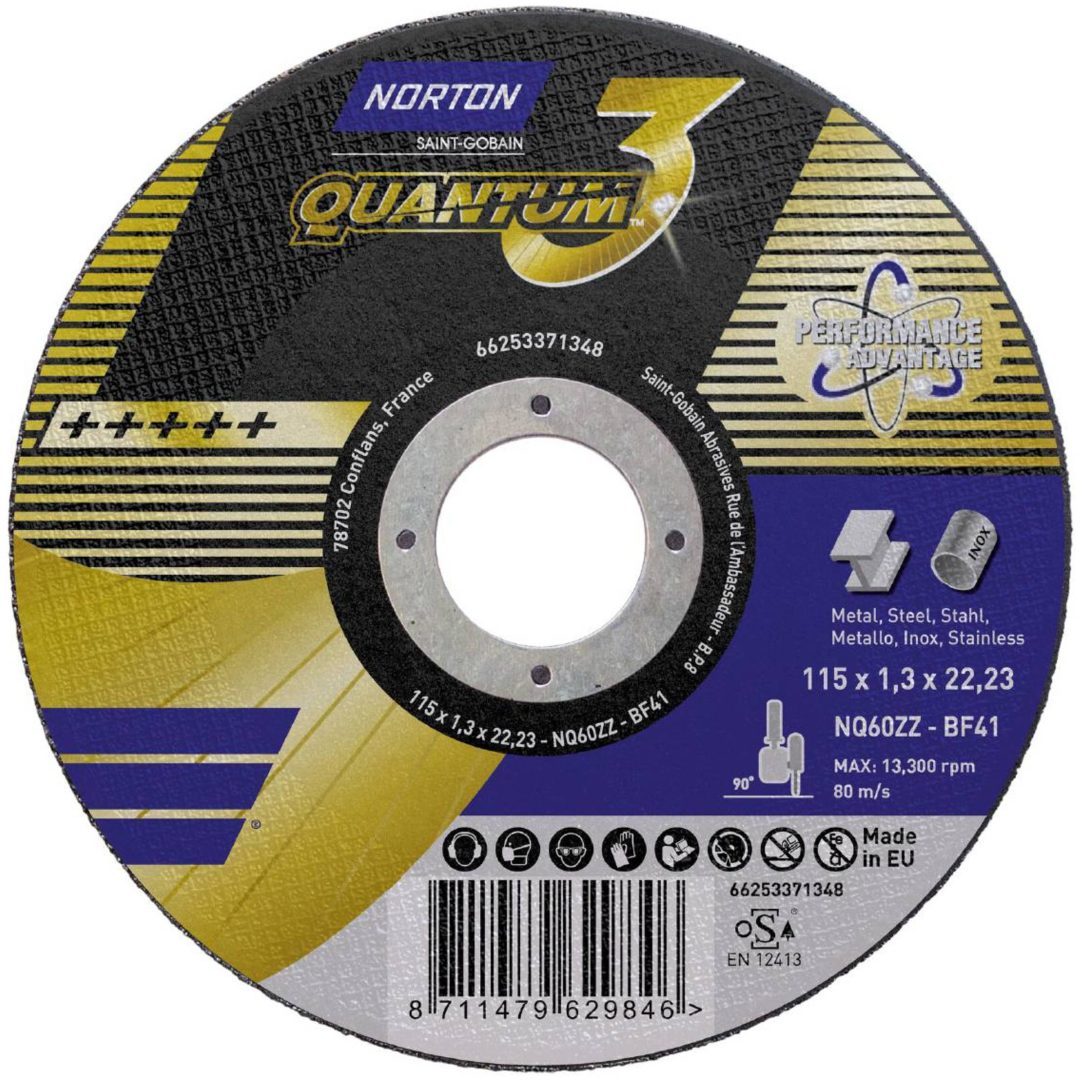 Skæreskive Quantum 3 NORTON KAPSKIVE QUANT3 125X1,0X22 T41