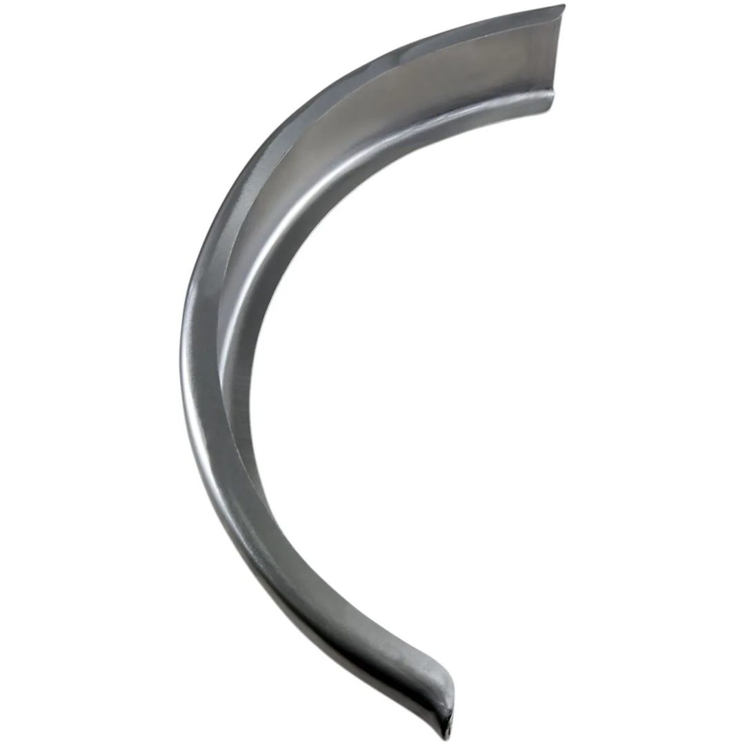 Skærm 6" Flat Rear Ubehandlet Stål DRAG SPECIALTIES – billede 2