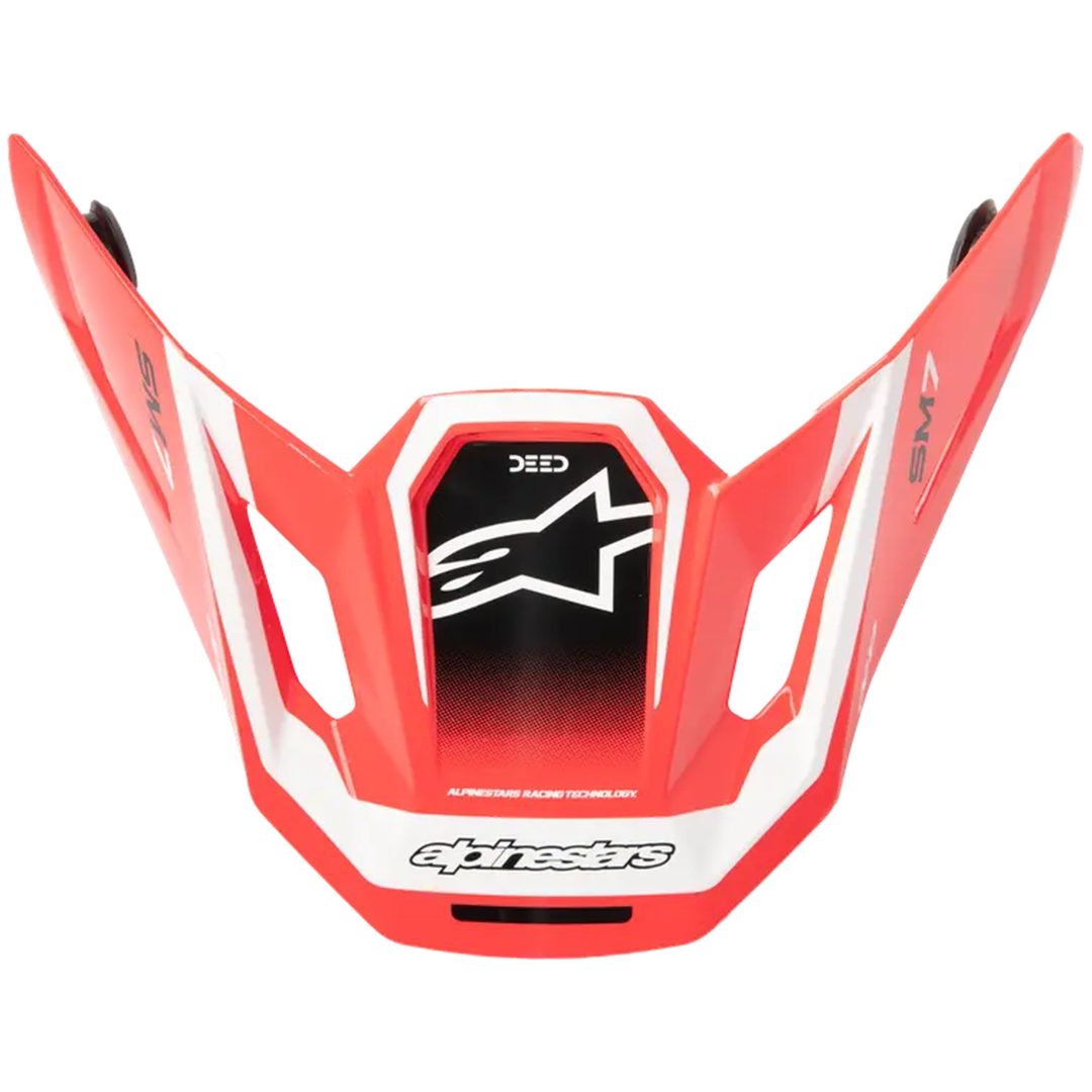 Skærm S-M7 Deed Rød/Hvid ALPINESTARS En størrelse