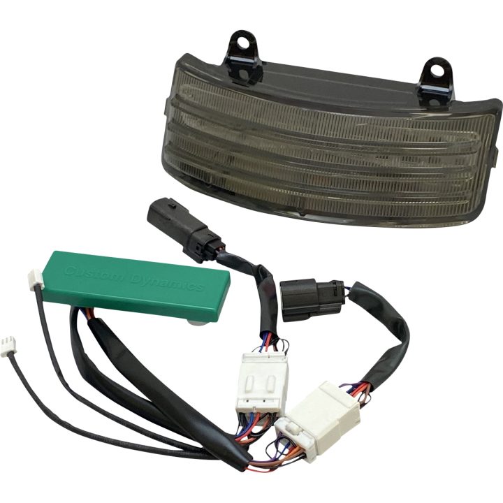 Skærmbeskytter Dual-intensity Led Tribar Baglygte Røgfarvet CUSTOM DYNAMICS Baglygtesæt – billede 2