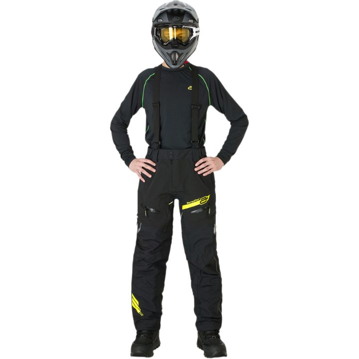 Skibukser Also 2017 Sort/Gul ARCTIVA Large – billede 2