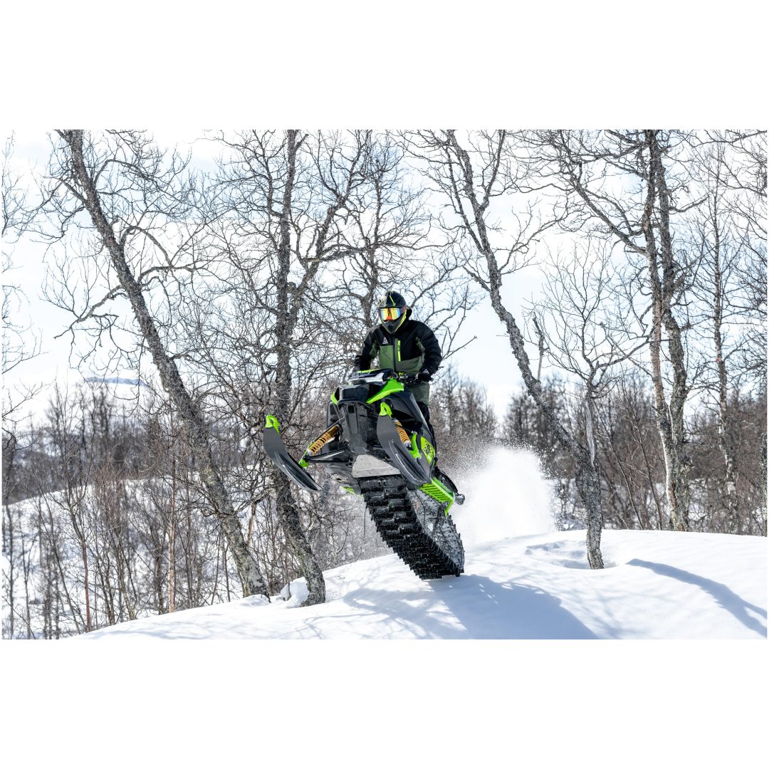 Skidragtoverall Dynamic Sort Militærgrøn Neongul AMOQ XS – billede 8