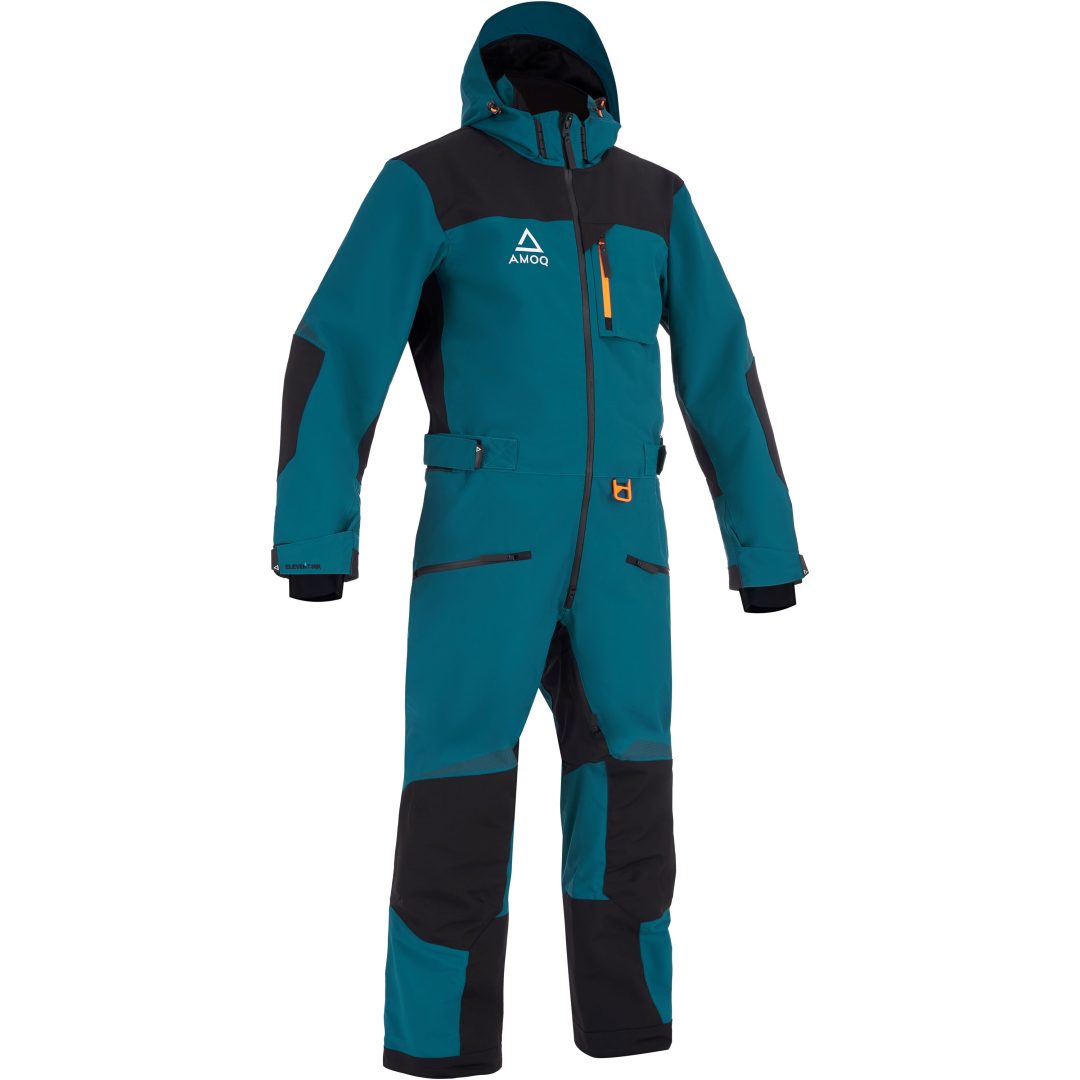 Skidragtoverall Rocket V3 Petrol Sort Orange AMOQ XS