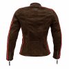 Skinnjacka Dam Uma Nubuck Brun Rusty Stitches 40 – miniature 2