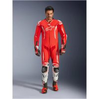 Skinnställ 1-pcs GP Tech v5 Fluo Röd/Vit, 50 Alpinestars