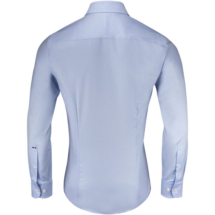 Skjorta BB Twill 60 Slim Himmelsblå J.Harvest & Frost XS – billede 4
