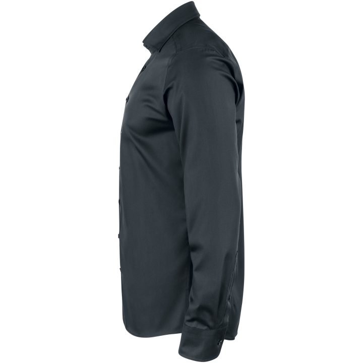 Skjorta BB Twill 60 Slim Svart J.Harvest & Frost XS – billede 3
