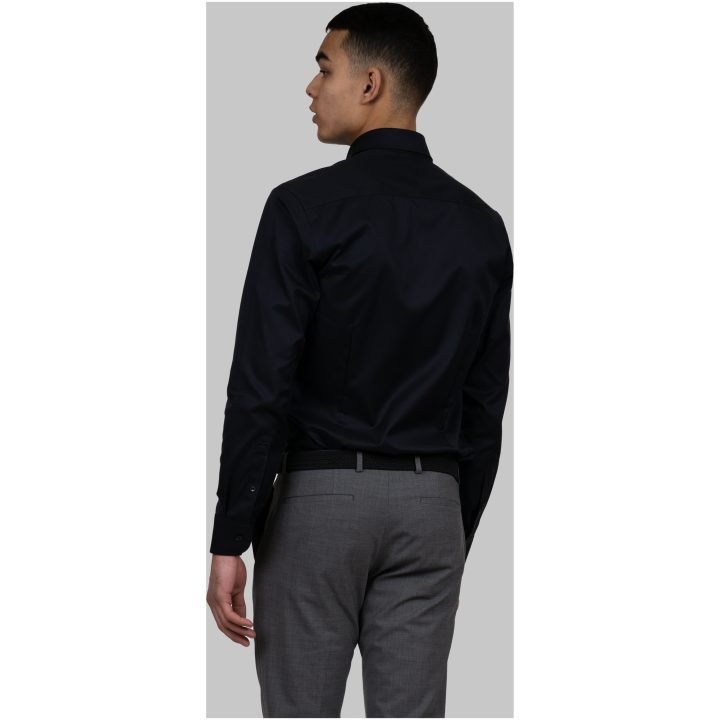 Skjorta BB Twill 60 Slim Svart J.Harvest & Frost XS – billede 5