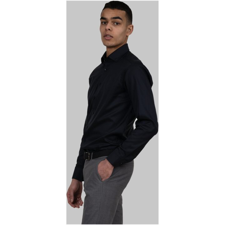 Skjorta BB Twill 60 Slim Svart J.Harvest & Frost XS – billede 9