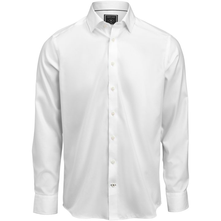 Skjorta BB Twill 60 Slim Vit J.Harvest & Frost XS – billede 2