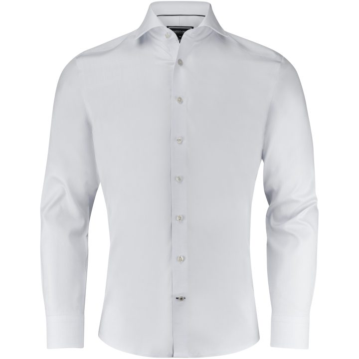 Skjorta BB Twill 60 Slim Vit J.Harvest & Frost XS – billede 3