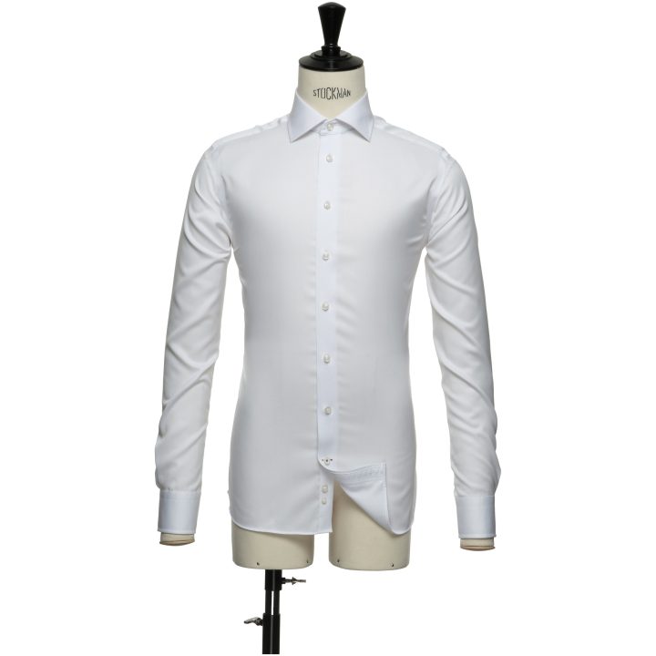 Skjorta BB Twill 60 Slim Vit J.Harvest & Frost XS – billede 4