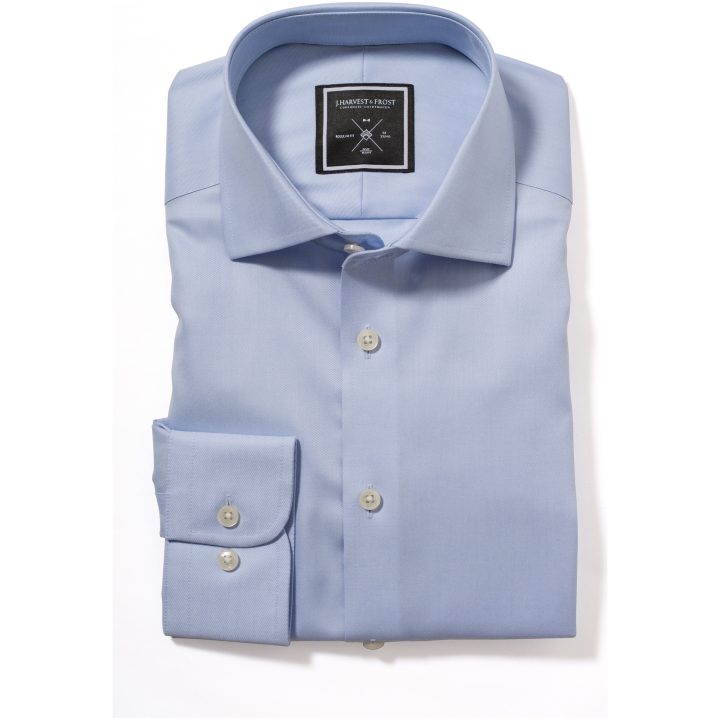 Skjorta BB60 Twill Regular Himmelsblå J.Harvest & Frost s – billede 7
