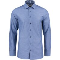 Skjorta Brushed Jacquard Slim Blå J.Harvest & Frost