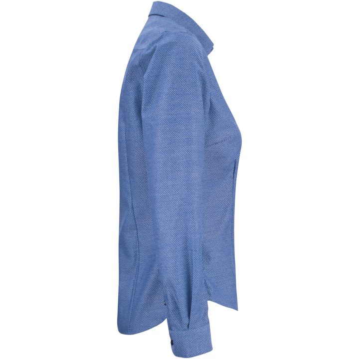 Skjorta Dam Brushed Jacquard Blå J.Harvest & Frost XS/34 – billede 4