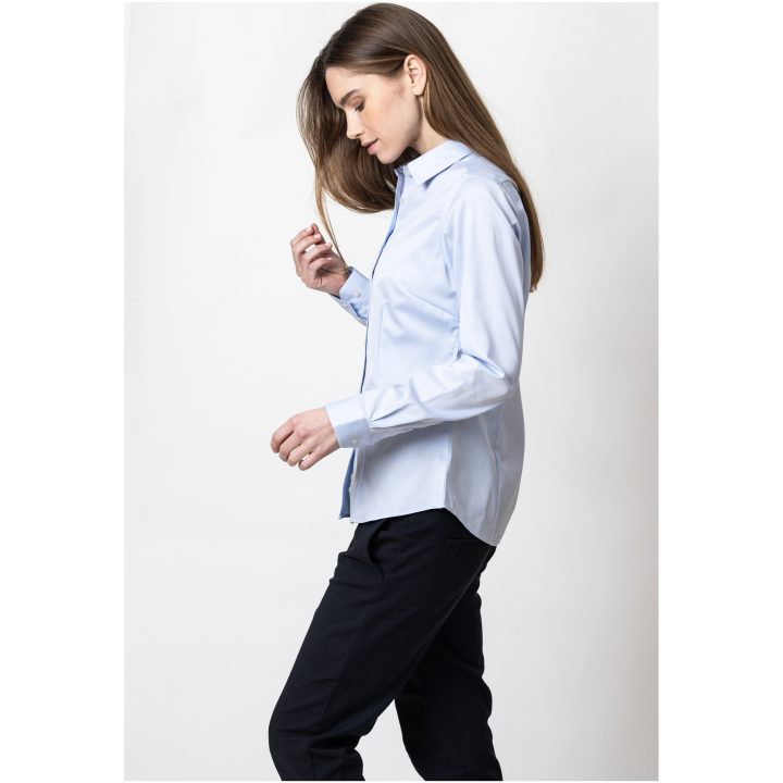 Skjorta Dam GB01 Twill Himmelsblå J.Harvest & Frost XS – billede 7