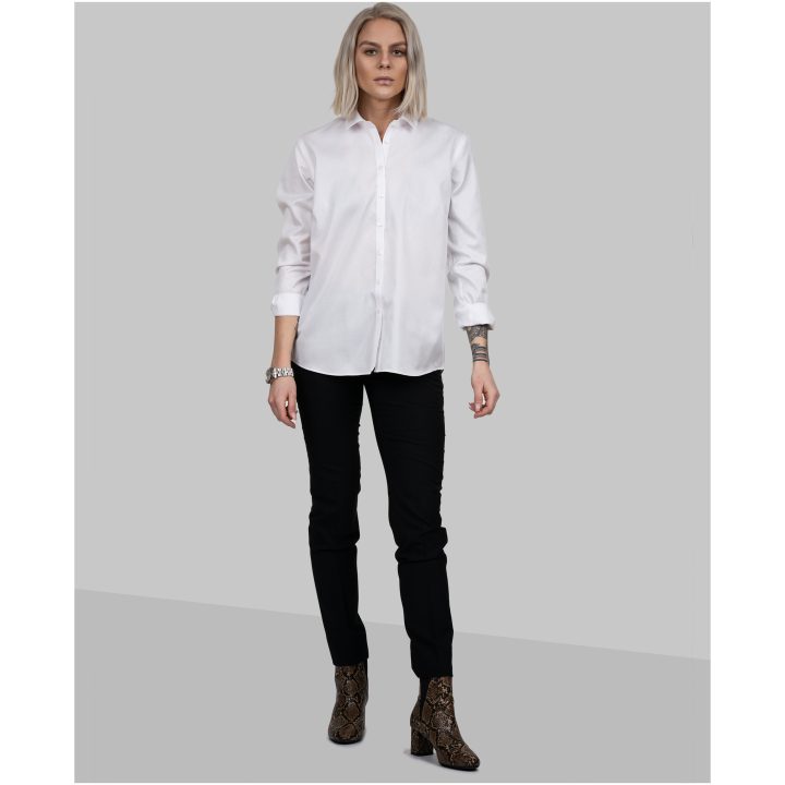 Skjorta Dam GB01 Twill Relaxed Vit J.Harvest & Frost XS/34 – billede 11