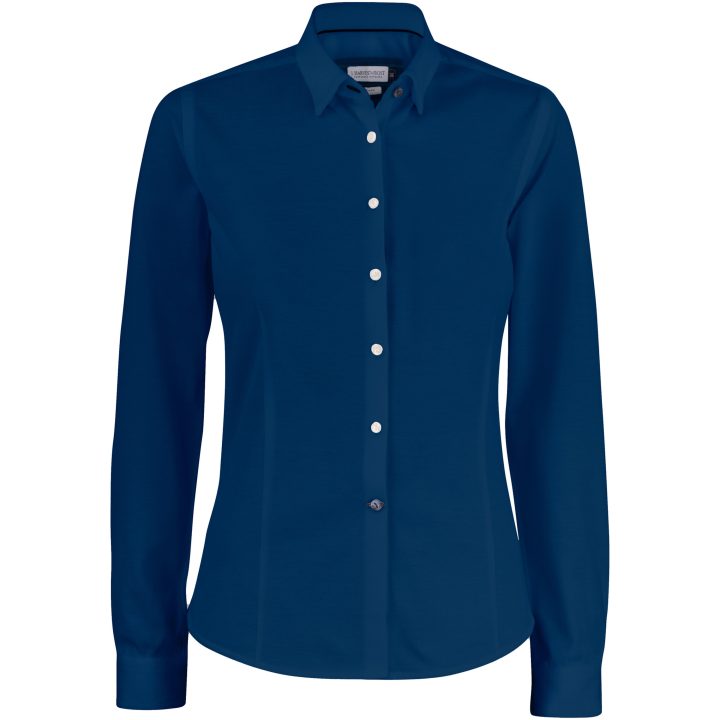 Skjorta Dam IB34 Pique Knit Marinblå J.Harvest & Frost XS – billede 2