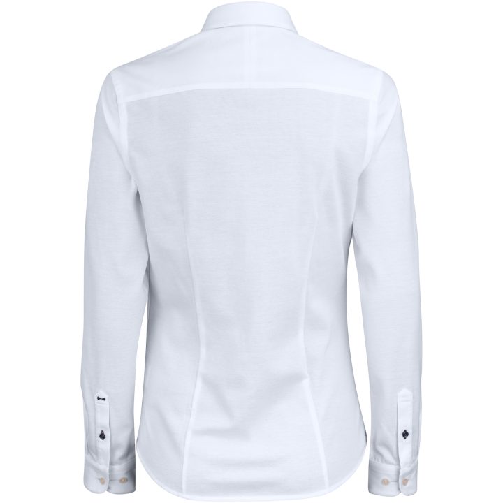 Skjorta Dam IB34 Pique Knit Vit J.Harvest & Frost XS – billede 3