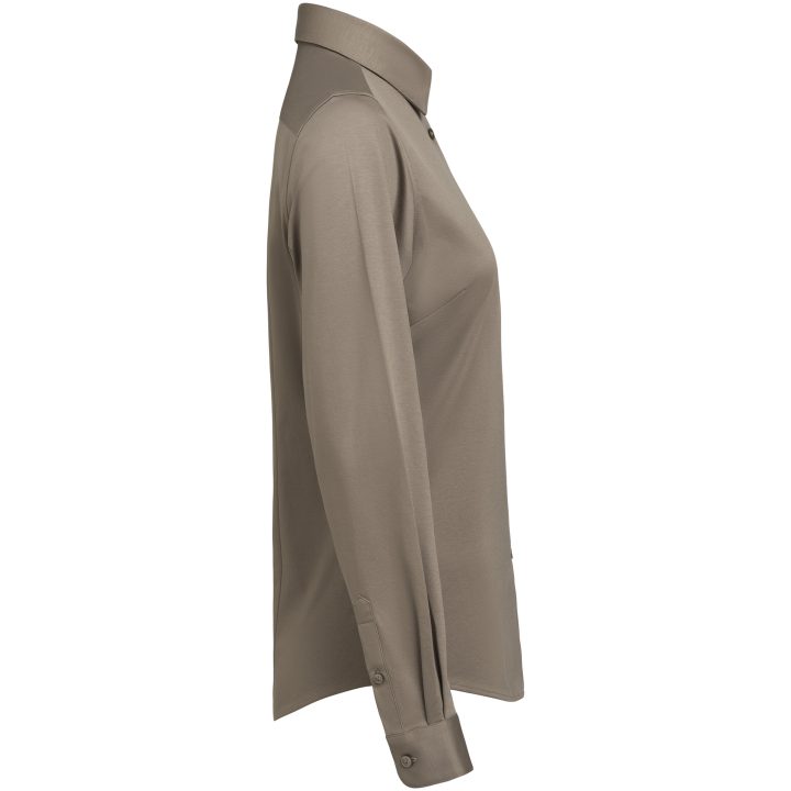 Skjorta Dam Interlock Knit Contemporary Valnöt J.Harvest & Frost XS/34 – billede 3