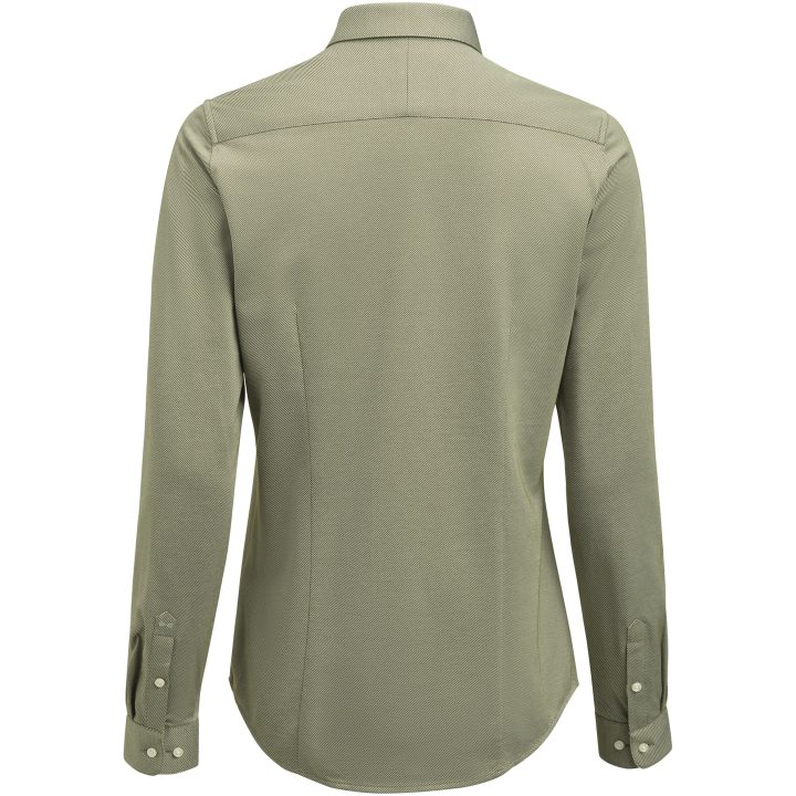Skjorta Dam King Knit Contemporary Grön/vit/vit J.Harvest & Frost XS – billede 4