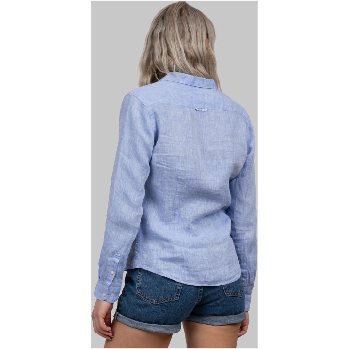 Skjorta Dam Linen IB33 Himmelsblå J.Harvest & Frost XS – billede 5
