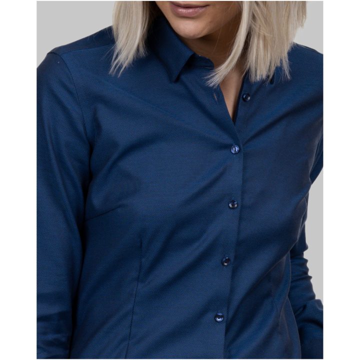 Skjorta Dam Oxford Stretch Blå J.Harvest & Frost XS/34 – billede 7