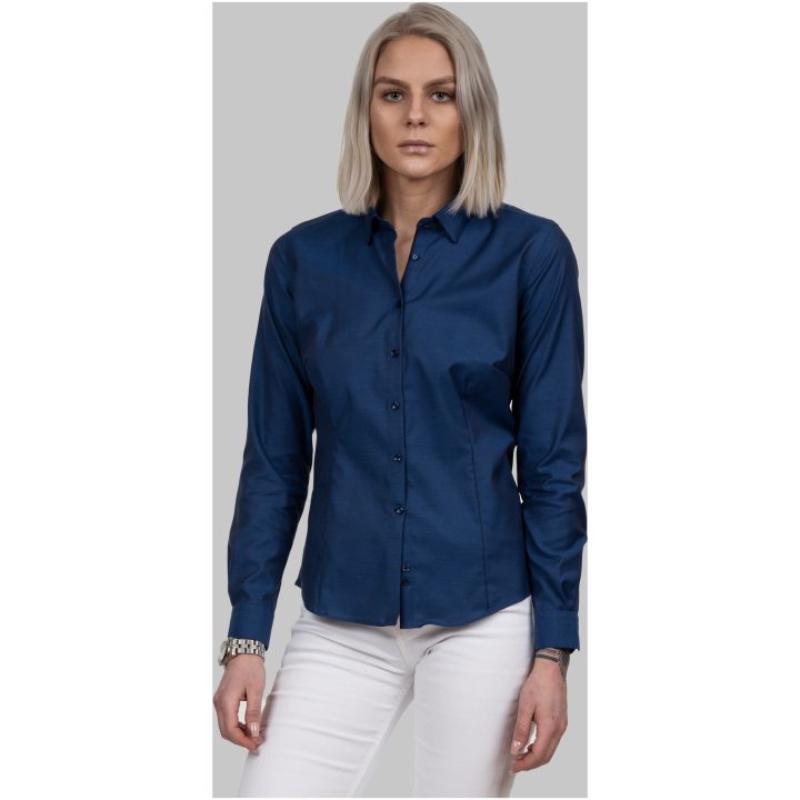 Skjorta Dam Oxford Stretch Blå J.Harvest & Frost XS/34 – billede 9
