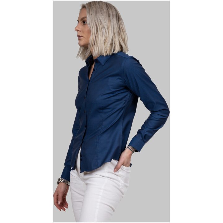 Skjorta Dam Oxford Stretch Blå J.Harvest & Frost XS/34 – billede 10
