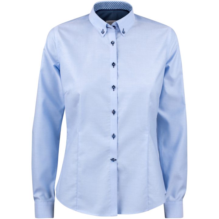 Skjorta Dam Oxford Stretch RB121 Himmelsblå J.Harvest & Frost XS – billede 2